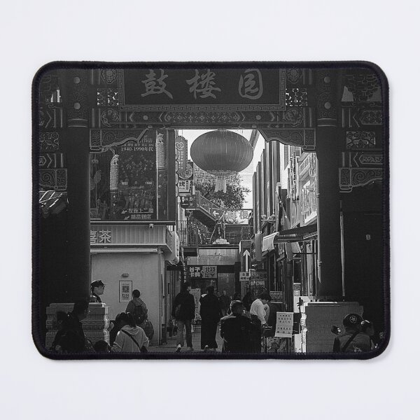 Item preview, Chinese Street Gate Black White Photography designed and sold by DrTol.