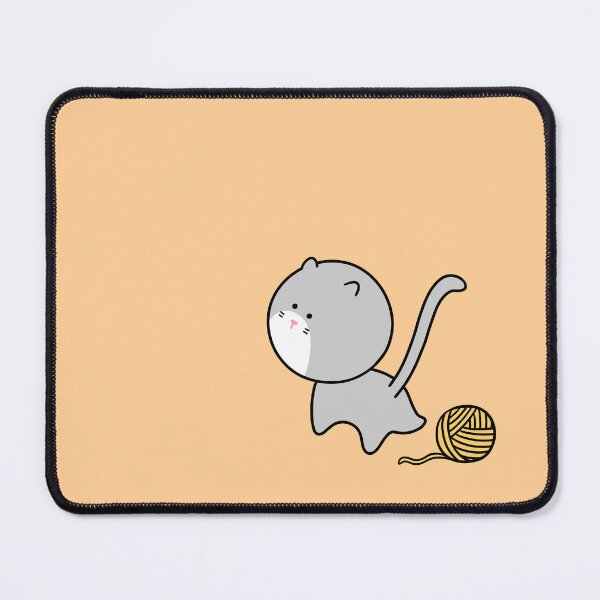 Item preview, Cute Cat Playing with Yellow Yarn Ball Kawaii Kitten designed and sold by ubborn.