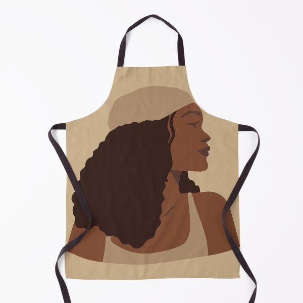 Item preview, Minimalist Black Woman Profile with Beret Boho Art designed and sold by AuraLoft.