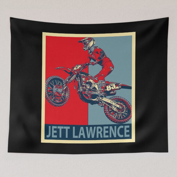 Item preview, Jett Lawrence Motocross Retro Poster Tee designed and sold by FroggyBaBoy.
