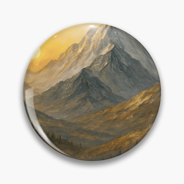 Item preview, Golden Peak Majesty – Dramatic Mountain Landscape at Sunset designed and sold by VelvetBrandon.