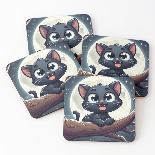 Item preview, BLACK CAT MOON designed and sold by GMICHAELSF.