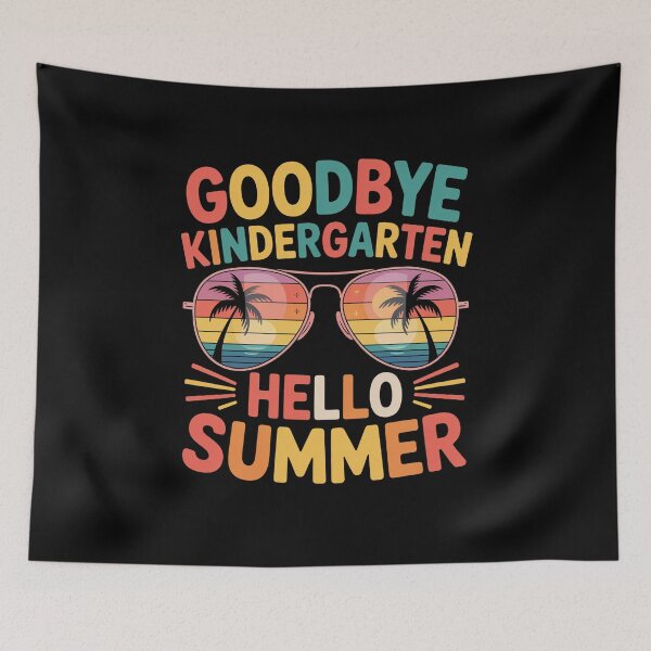 Item preview, Goodbye Kindergarten Hello Summer Kindergarten Student End Of School designed and sold by CORJIDOG-ART.