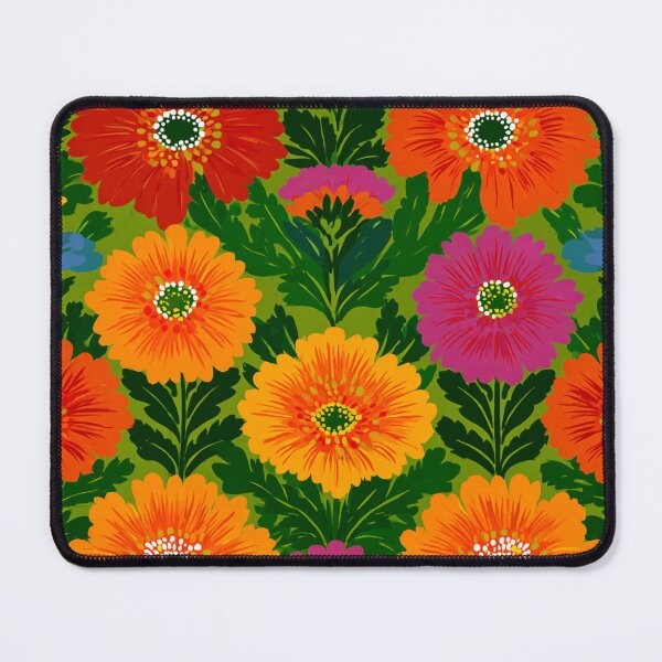 Item preview, Bold Scandinavian Floral Pattern | Retro Marimekko Style | Colorful Modern Flower Design designed and sold by CraftedHome.
