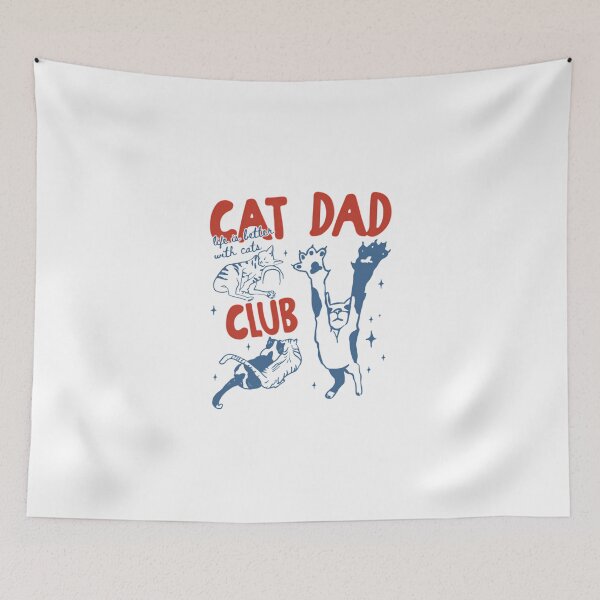 Item preview, cat dad club life is better with cats father's day cat dad designed and sold by KatrinaClyburn.