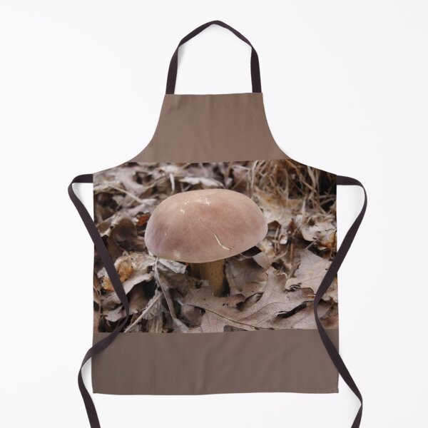 Item preview, King Bolete Mushroom in Autumn Oak Leaves designed and sold by Blossom-Breeze.