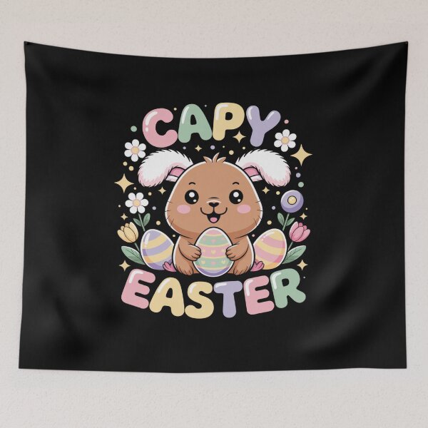 Item preview, Capy Easter Capybara Easter Bunny Animal Holiday designed and sold by CORJIDOG-ART.