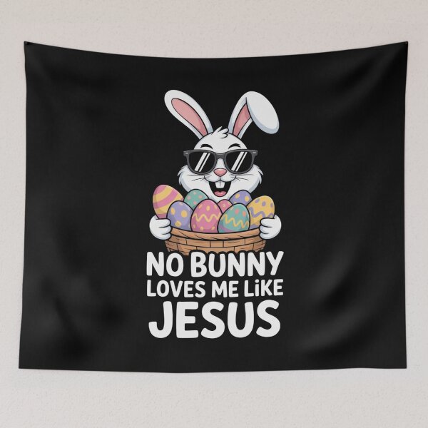 Item preview, No Bunny Loves Me Like Jesus Easter Christian Faith designed and sold by CORJIDOG-ART.