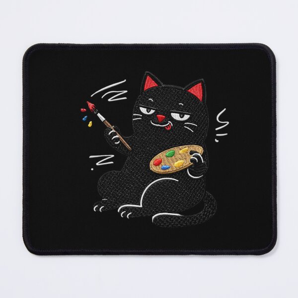 Item preview, Creative Artist black Cat | Cute Art Design designed and sold by ColorSplash123.