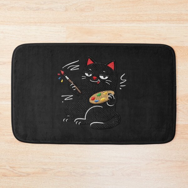 Item preview, Creative Artist black Cat | Cute Art Design designed and sold by ColorSplash123.