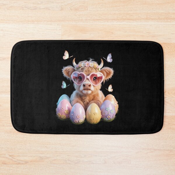 Item preview, Happy Easter Highland Cow Heifer Easter Day Farmer Cowgirl designed and sold by CORJIDOG-ART.