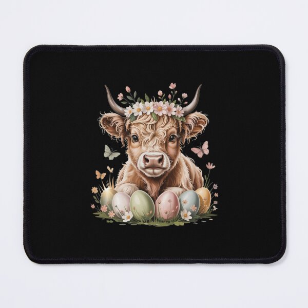 Item preview, Happy Easter Highland Cow Heifer Easter Day Farmer Cowgirl designed and sold by CORJIDOG-ART.