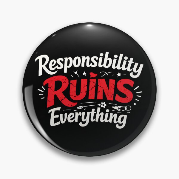 Item preview, Sarcasm Responsibility Ruins Everything Funny Men's Gear designed and sold by DynamicDesign.