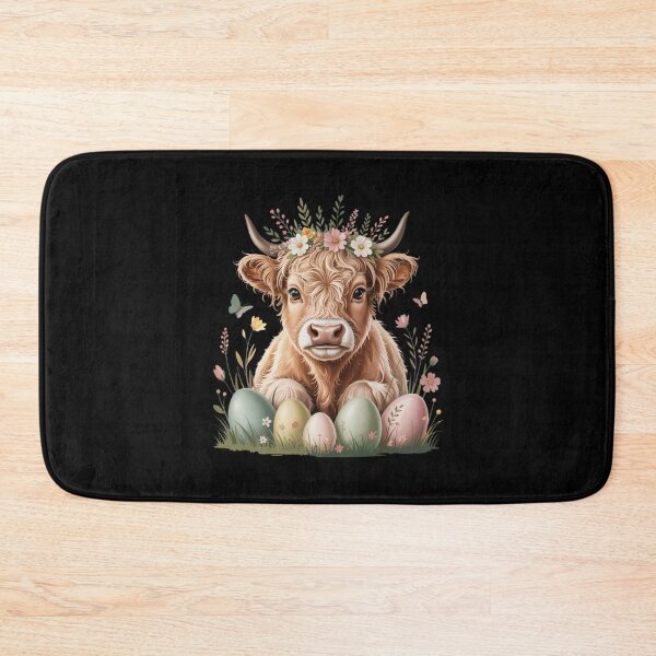 Item preview, Happy Easter Highland Cow Heifer Easter Day Farmer Cowgirl designed and sold by CORJIDOG-ART.
