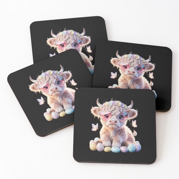 Item preview, Baby Highland Cow Easter Spring Animal Lover designed and sold by CORJIDOG-ART.