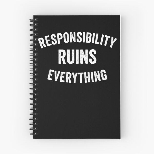 Item preview, Sarcasm Responsibility Ruins Everything Funny Men's Gear designed and sold by DynamicDesign.