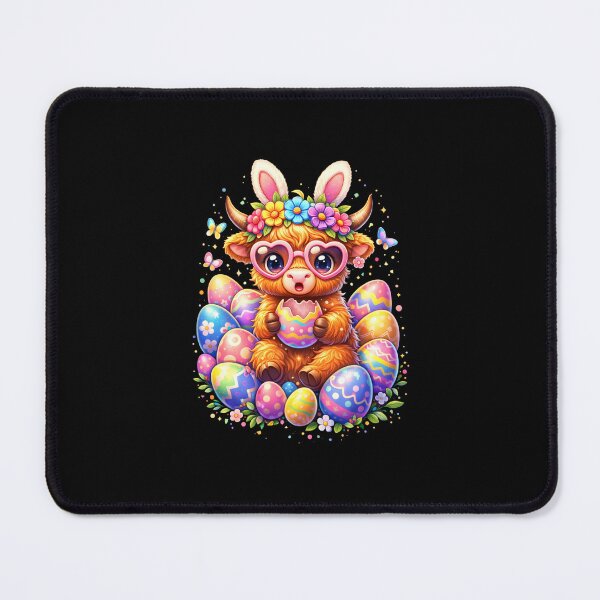 Item preview, Happy Easter Highland Cow Heifer Easter Day Farmer Cowgirl designed and sold by CORJIDOG-ART.