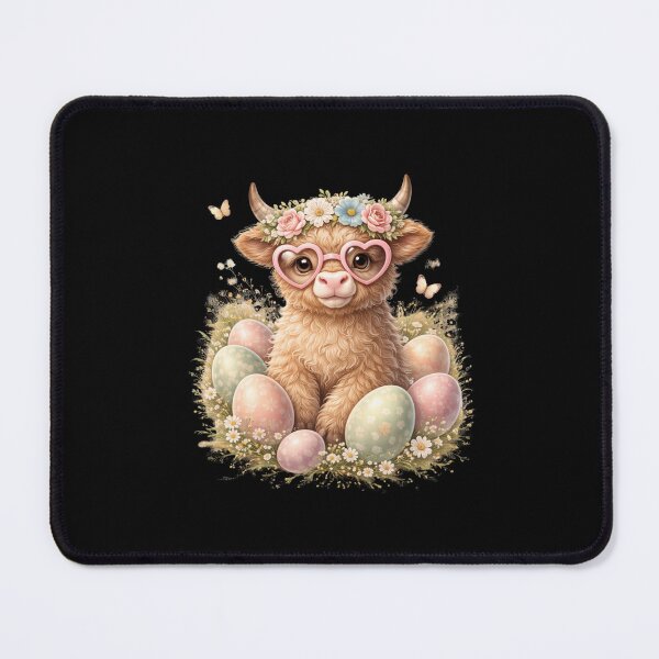 Item preview, Happy Easter Highland Cow Heifer Easter Day Farmer Cowgirl designed and sold by CORJIDOG-ART.