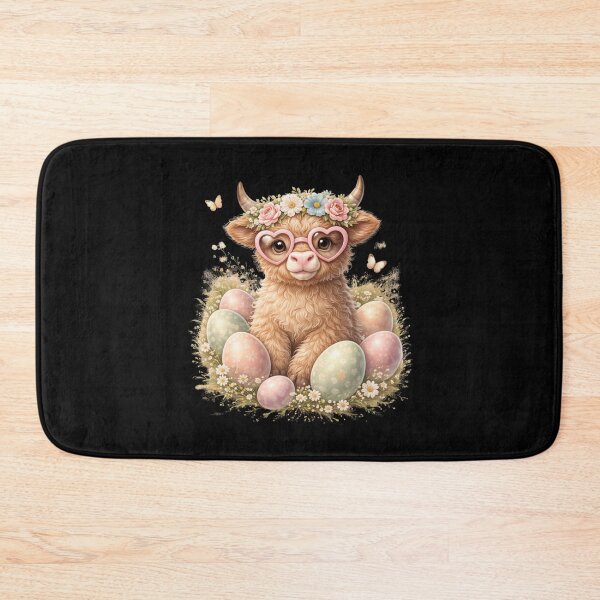 Item preview, Happy Easter Highland Cow Heifer Easter Day Farmer Cowgirl designed and sold by CORJIDOG-ART.