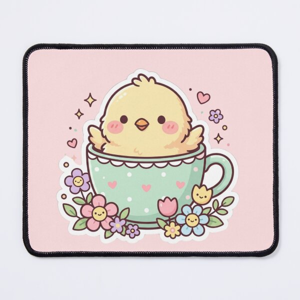 Item preview, Baby Chick in Teacup Flowers designed and sold by Eart98.