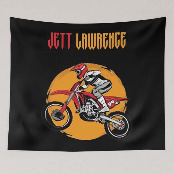 Item preview, Jett Lawrence Sunset Motocross Cartoon Tee designed and sold by FroggyBaBoy.
