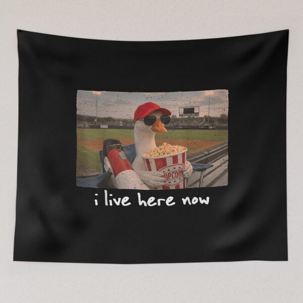 Item preview, Funny Goose Ballfield Baseball Field I Live Here Now designed and sold by Achkalona.