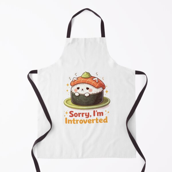 Item preview, Sorry I’m Introverted Sushi Cat – Funny Cat Meme Sticker designed and sold by MrDev.