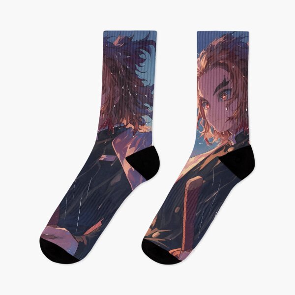 Item preview, Kyojuro Rengoku Demon Slayer Rainy Twilight Resolve designed and sold by TanglenRabbit.