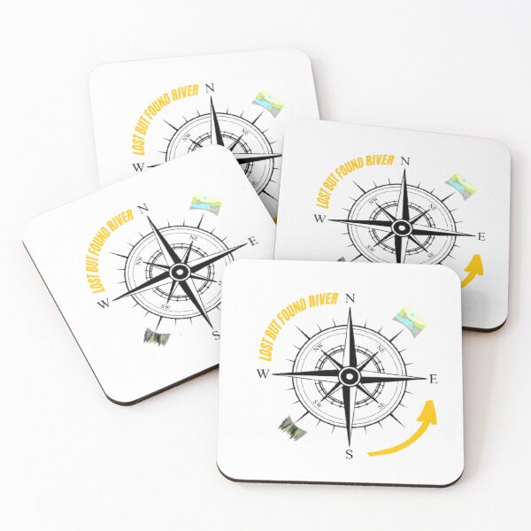Item preview, Lost But Found River - The Urban Explorer Compass Art designed and sold by The Urban Explorer.