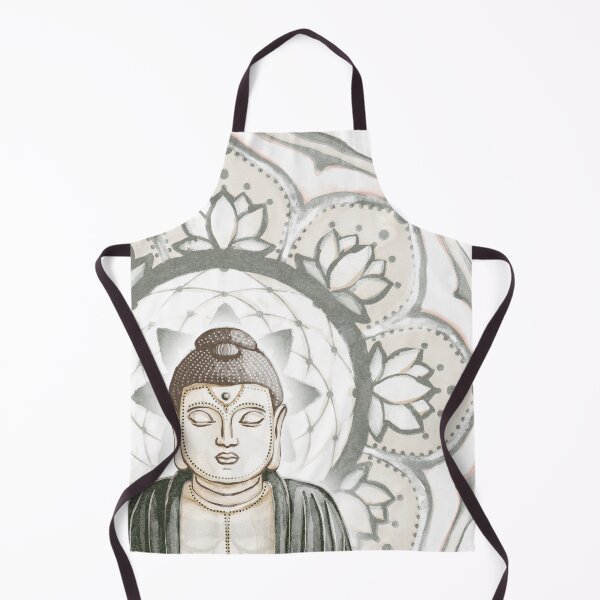 Item preview, Buddha Padma Watercolor - Pine Earth - Pine Fawn Coral Halo designed and sold by Irene Estelle.