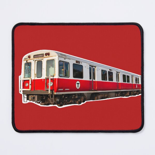 Item preview, Vintage Boston subway train inspired by the classic red line cars that have carried generations through the city. designed and sold by PIXEL POP DESIGNS - Beyond the Norm!.
