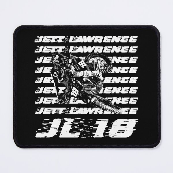 Item preview, Jett Lawrence 18 Glitch Motocross Tee designed and sold by FroggyBaBoy.
