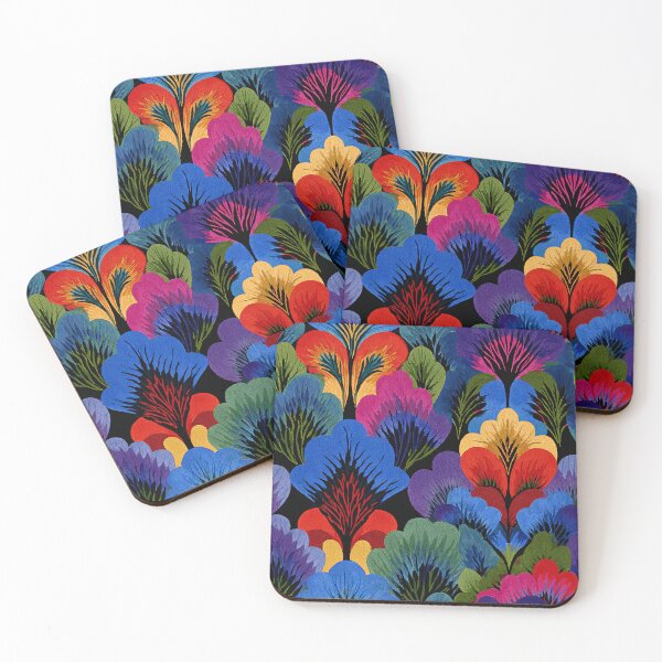 Item preview, Luxury Dark Floral Pattern | Bold Scandinavian Botanical | Vibrant Modern Retro Flower Design designed and sold by CraftedHome.