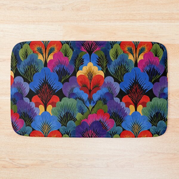 Item preview, Luxury Dark Floral Pattern | Bold Scandinavian Botanical | Vibrant Modern Retro Flower Design designed and sold by CraftedHome.