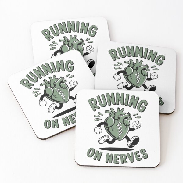 Item preview, Running on Nerves – Vintage Cartoon Heart Streetwear Graphic designed and sold by NewUSShop.