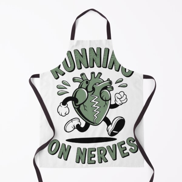 Item preview, Running on Nerves – Vintage Cartoon Heart Streetwear Graphic designed and sold by NewUSShop.
