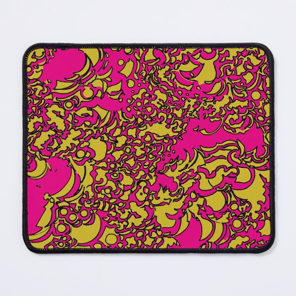Item preview, Fractal chaos in pink and yellow designed and sold by TheMarketplaceworld.