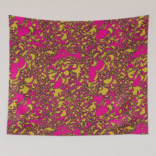 Item preview, Fractal chaos in pink and yellow designed and sold by TheMarketplaceworld.