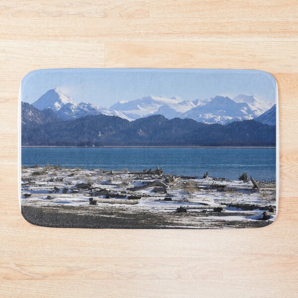 Item preview, Driftwood on the snowy beach designed and sold by zumi.
