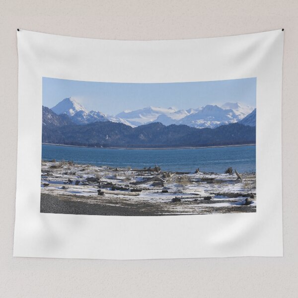 Item preview, Driftwood on the snowy beach designed and sold by zumi.