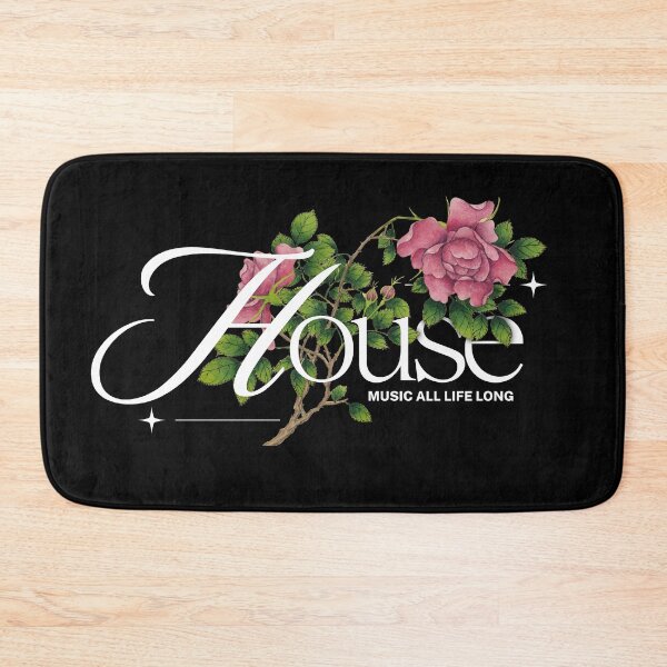 Item preview, HOUSE MUSIC - Rose Tinted Grooves (White) designed and sold by Discothreadz.