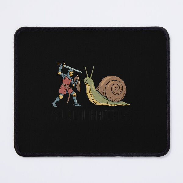 Item preview, Slow Battle Medieval Knight Vs Snail Art designed and sold by tcygmafem48.
