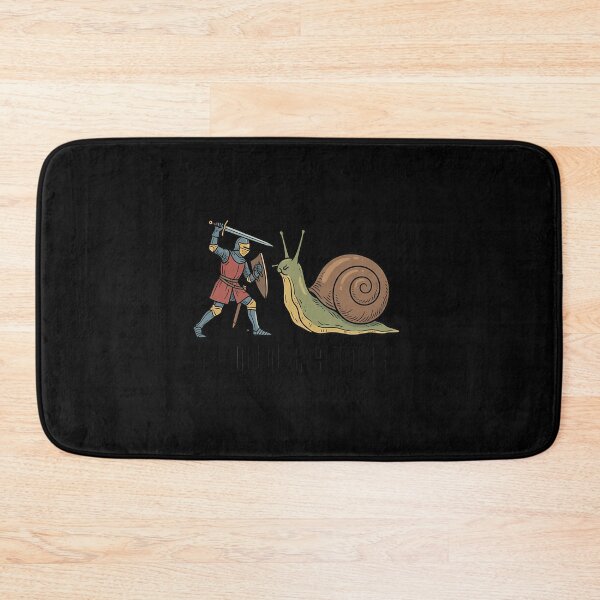 Item preview, Slow Battle Medieval Knight Vs Snail Art designed and sold by tcygmafem48.