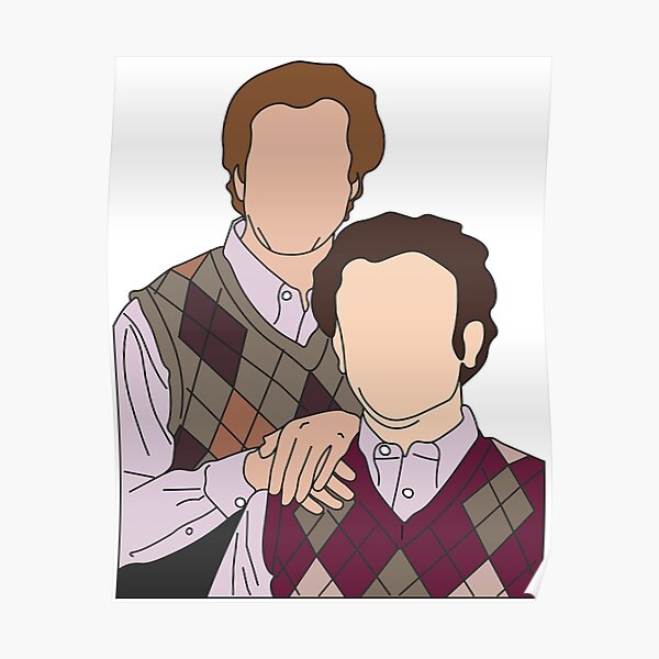 Step Brothers Portrait Poster.