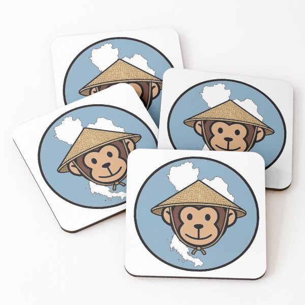 Item preview, Thailand – Rice Farmer Hat – Travel Monkey – Circle Badge Design designed and sold by MyMonkeyMerch.
