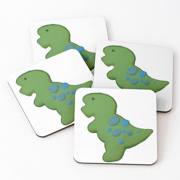 Item preview, Green Dinosaur Cookie – Cute Iced Dino Treat Aesthetic designed and sold by aadventures.