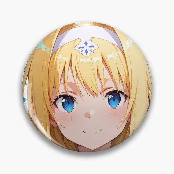 Item preview, Alice Zuberg Sword Art Online Bright Portrait Blue Gold Glow designed and sold by TanglenRabbit.