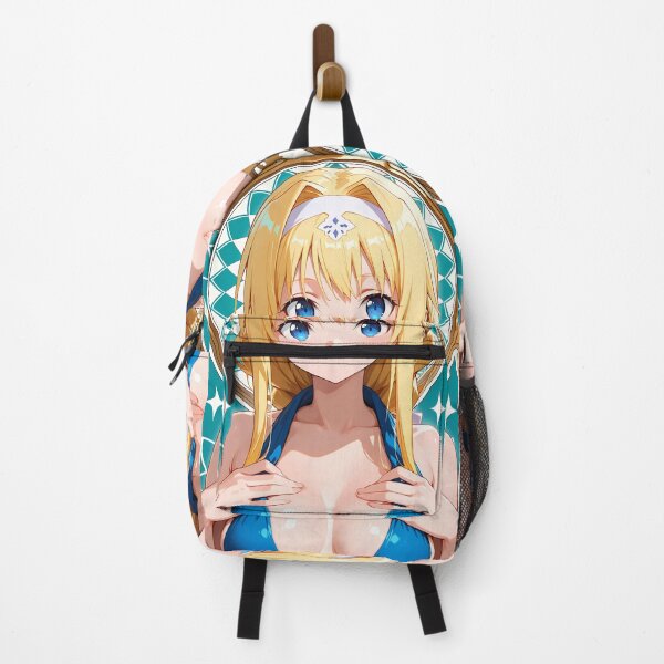 Item preview, Alice Zuberg Sword Art Online Bright Portrait Blue Gold Glow designed and sold by TanglenRabbit.