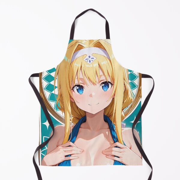 Item preview, Alice Zuberg Sword Art Online Bright Portrait Blue Gold Glow designed and sold by TanglenRabbit.