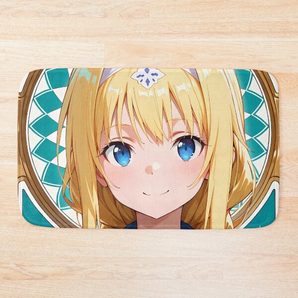 Item preview, Alice Zuberg Sword Art Online Bright Portrait Blue Gold Glow designed and sold by TanglenRabbit.
